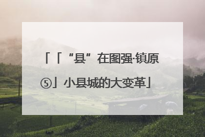 「“县”在图强·镇原⑤」小县城的大变革