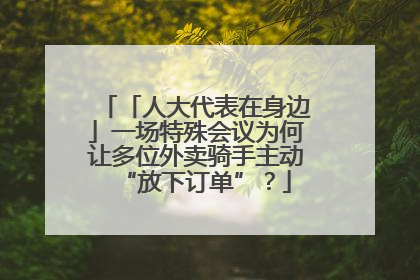「人大代表在身边」一场特殊会议为何让多位外卖骑手主动“放下订单”？