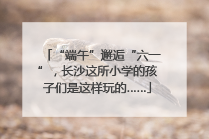 “端午”邂逅“六一”，长沙这所小学的孩子们是这样玩的……