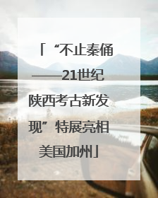 “不止秦俑——21世纪陕西考古新发现”特展亮相美国加州
