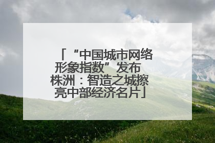 “中国城市网络形象指数”发布 株洲：智造之城擦亮中部经济名片