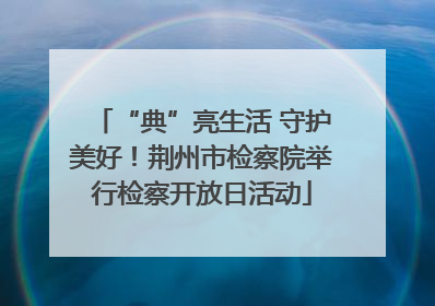 “典”亮生活 守护美好！荆州市检察院举行检察开放日活动