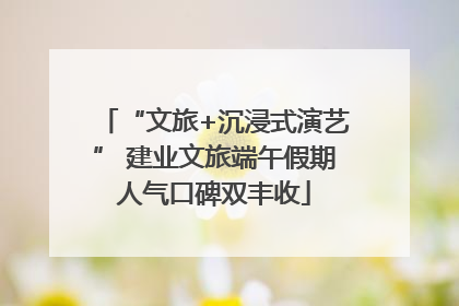 “文旅+沉浸式演艺” 建业文旅端午假期人气口碑双丰收