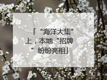 “海洋大集”上，本地“招牌”纷纷亮相