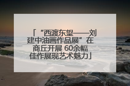 “西渡东望——刘建中油画作品展”在商丘开展 60余幅佳作展现艺术魅力