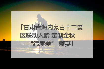 甘肃青海内蒙古十二景区联动入黔 定制金秋 “纬度差” 盛宴