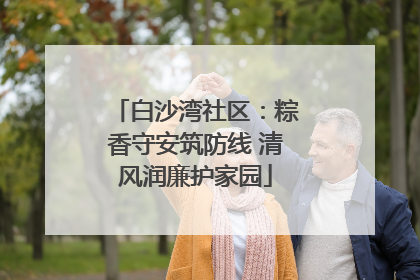 白沙湾社区：粽香守安筑防线 清风润廉护家园