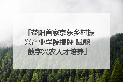 益阳首家京东乡村振兴产业学院揭牌 赋能数字兴农人才培养