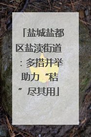 盐城盐都区盐渎街道：多措并举 助力“秸”尽其用