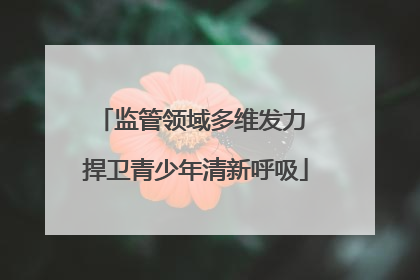 监管领域多维发力 捍卫青少年清新呼吸