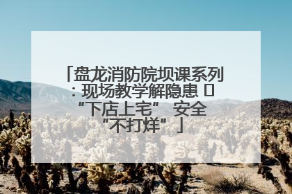 盘龙消防院坝课系列：现场教学解隐患   “下店上宅” 安全 “不打烊”