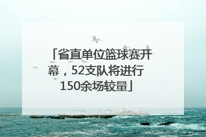 省直单位篮球赛开幕，52支队将进行150余场较量