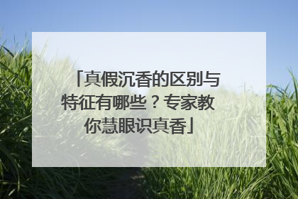 真假沉香的区别与特征有哪些？专家教你慧眼识真香