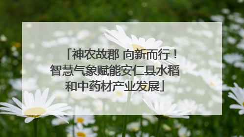 神农故郡 向新而行！智慧气象赋能安仁县水稻和中药材产业发展