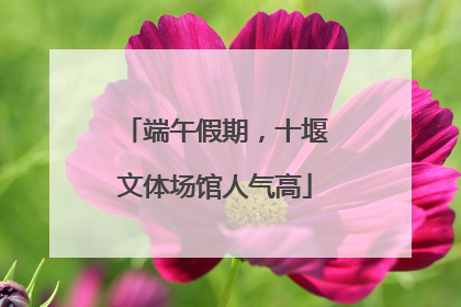 端午假期，十堰文体场馆人气高