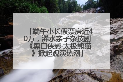 端午小长假票房近40万，浠水亲子杂技剧《黑白侠影·太极熊猫》掀起观演热潮