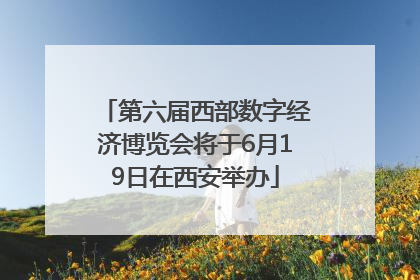 第六届西部数字经济博览会将于6月19日在西安举办