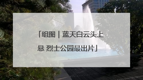 组图｜蓝天白云头上悬 烈士公园最出片