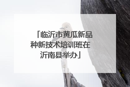 临沂市黄瓜新品种新技术培训班在沂南县举办