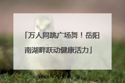 万人同跳广场舞！岳阳南湖畔跃动健康活力