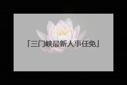 三门峡最新人事任免