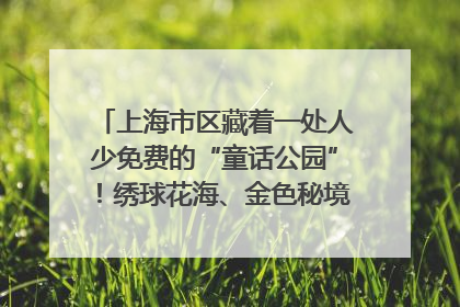 上海市区藏着一处人少免费的“童话公园”！绣球花海、金色秘境……地铁直达→