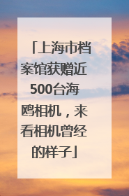 上海市档案馆获赠近500台海鸥相机，来看相机曾经的样子