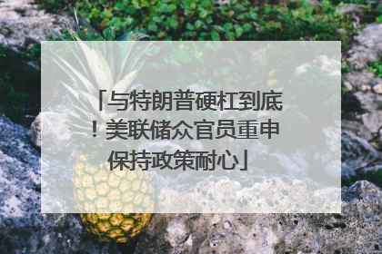 与特朗普硬杠到底！美联储众官员重申保持政策耐心