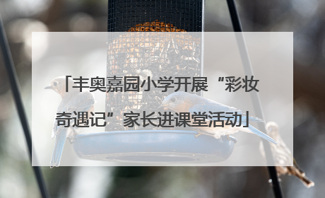丰奥嘉园小学开展“彩妆奇遇记”家长进课堂活动