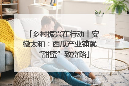 乡村振兴在行动丨安徽太和：西瓜产业铺就“甜蜜”致富路
