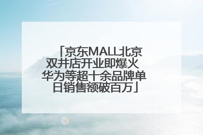 京东MALL北京双井店开业即爆火 华为等超十余品牌单日销售额破百万