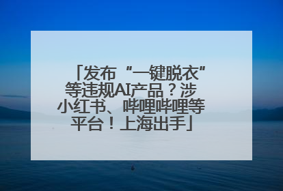 发布“一键脱衣”等违规AI产品？涉小红书、哔哩哔哩等平台！上海出手