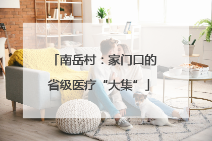 南岳村：家门口的省级医疗“大集”