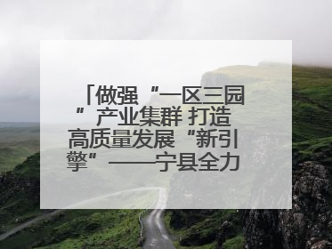 做强“一区三园”产业集群 打造高质量发展“新引擎”——宁县全力推动工业经济提质增效