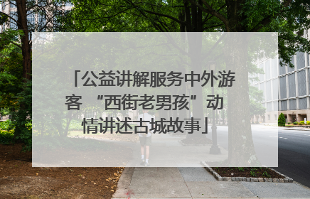 公益讲解服务中外游客 “西街老男孩”动情讲述古城故事