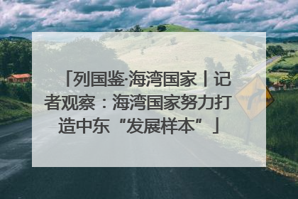 列国鉴·海湾国家丨记者观察：海湾国家努力打造中东“发展样本”