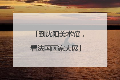 到沈阳美术馆，看法国画家大展