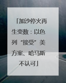 加沙停火再生变数：以色列“接受”美方案、哈马斯不认可