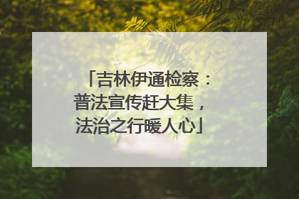 吉林伊通检察：普法宣传赶大集，法治之行暖人心