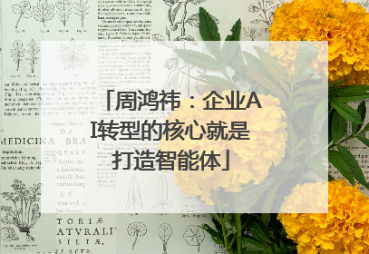 周鸿祎：企业AI转型的核心就是打造智能体
