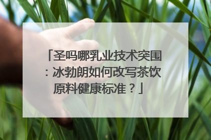 圣吗哪乳业技术突围：冰勃朗如何改写茶饮原料健康标准？