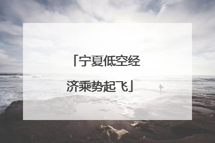宁夏低空经济乘势起飞
