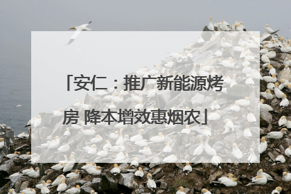安仁：推广新能源烤房 降本增效惠烟农