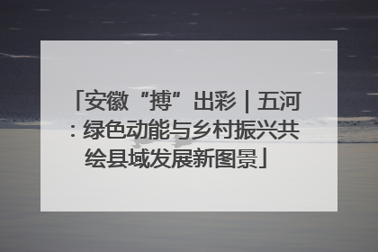 安徽“搏”出彩｜五河：绿色动能与乡村振兴共绘县域发展新图景