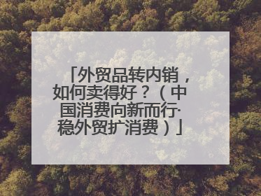 外贸品转内销，如何卖得好？（中国消费向新而行·稳外贸扩消费）