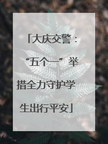 大庆交警：“五个一”举措全力守护学生出行平安