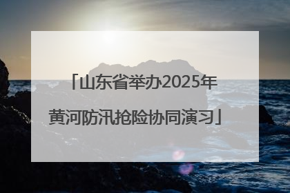 山东省举办2025年黄河防汛抢险协同演习
