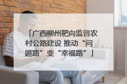 广西柳州靶向监督农村公路建设 推动“问题路”变“幸福路”