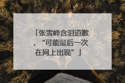 张雪峰含泪道歉，“可能最后一次在网上出现”