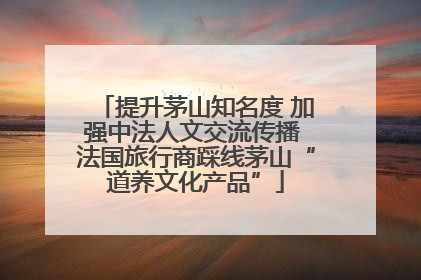 提升茅山知名度 加强中法人文交流传播 法国旅行商踩线茅山“道养文化产品”